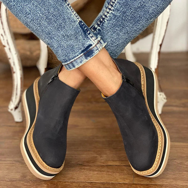 Courtney | Women's Elegant Wedge Boots