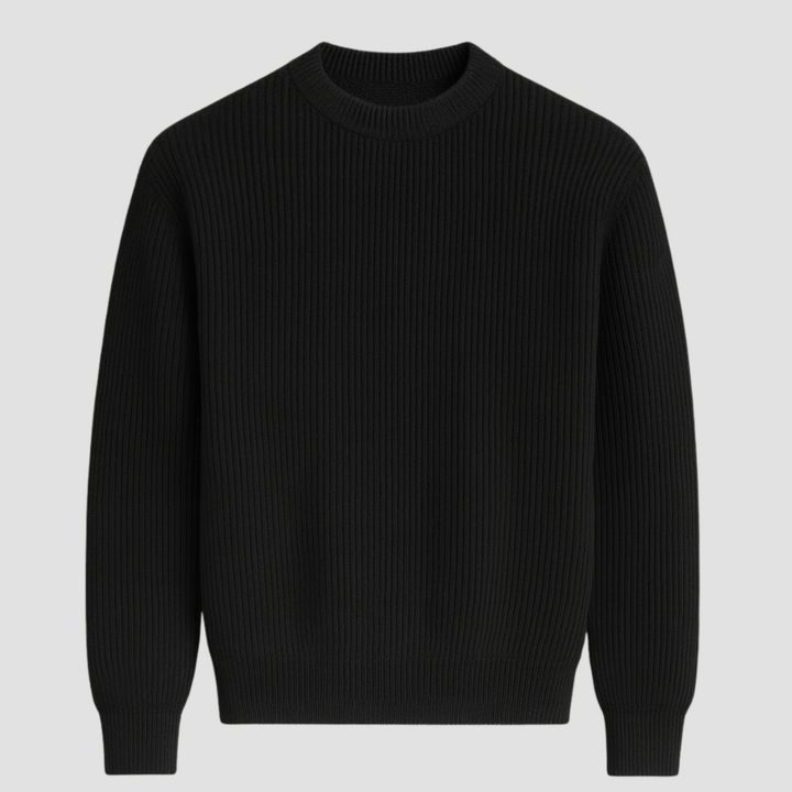 Men's Merino Wool Knit Crew Neck Jumper Sweater