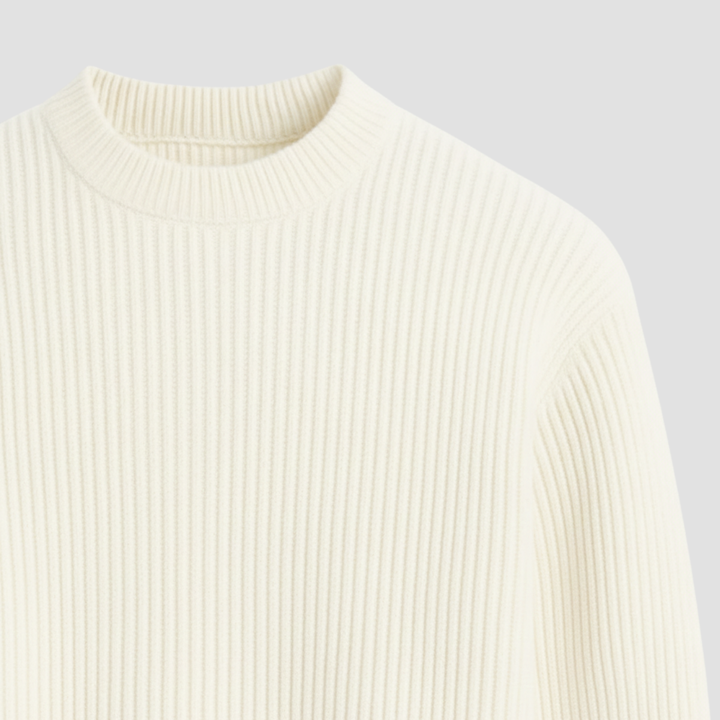 Men's Merino Wool Knit Crew Neck Jumper Sweater
