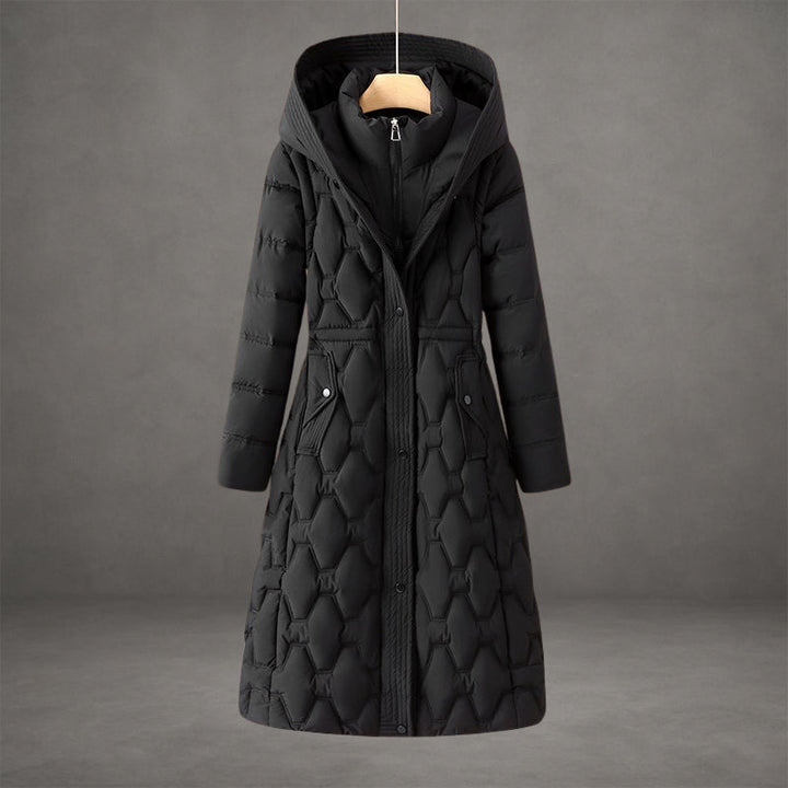 Salome | Waterproof Hooded Puffer Long Coat