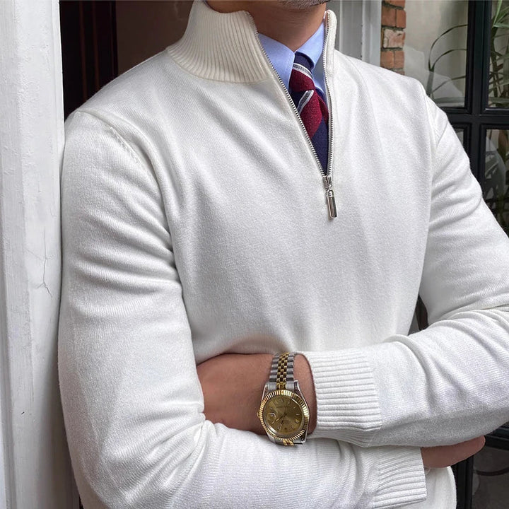 Freddie | Men's Quarter Zip Sweater