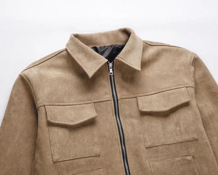 Men's Suede Harrington Bomber Jacket