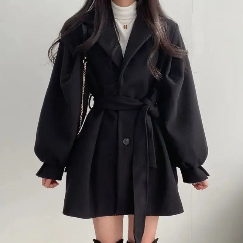 Kara | Women's Belted Wrap Mini Coat