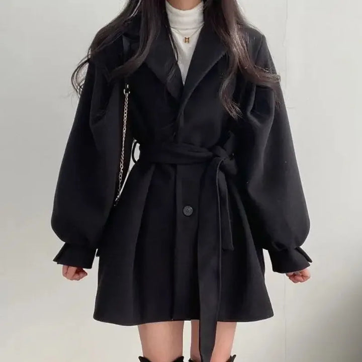 Kara | Women's Belted Wrap Mini Coat