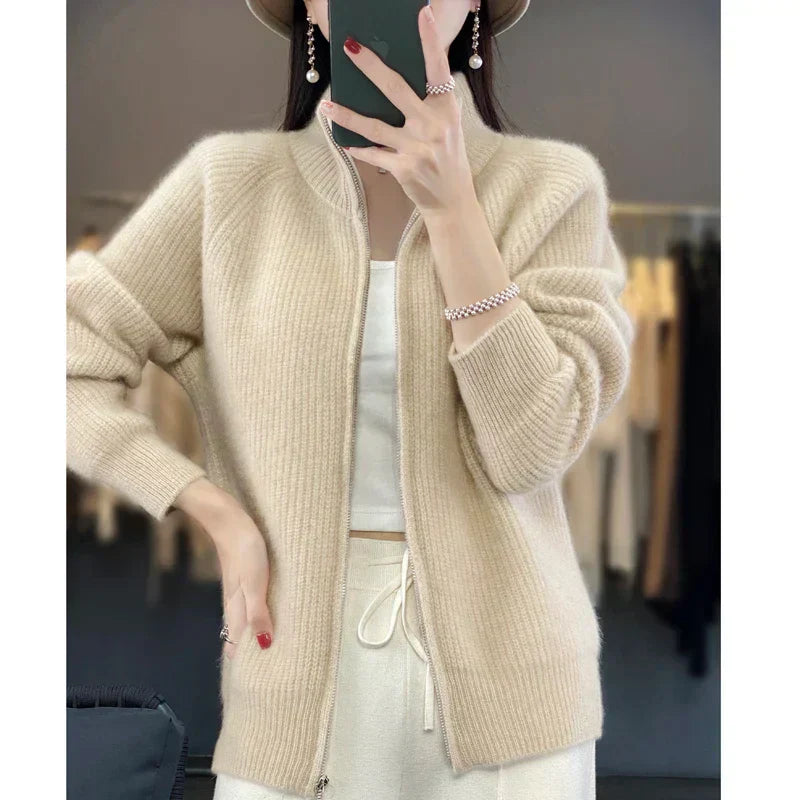 Teresa | Women's Zip-Up Sweater Jacket
