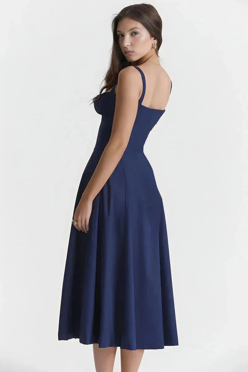 Linsay | Corset Bodycon Midi Dress