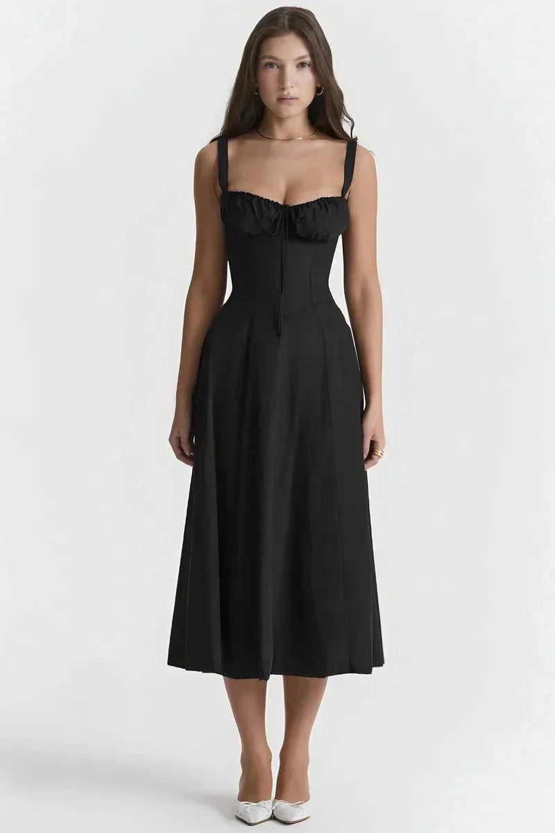 Linsay | Corset Bodycon Midi Dress