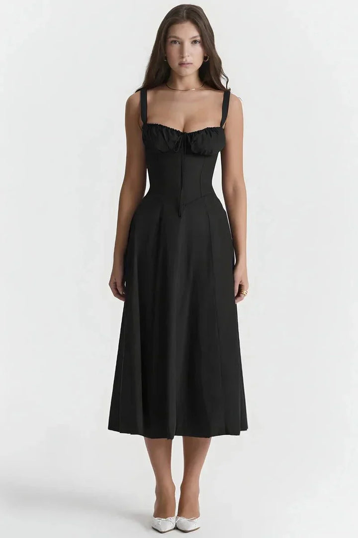 Linsay | Corset Bodycon Midi Dress