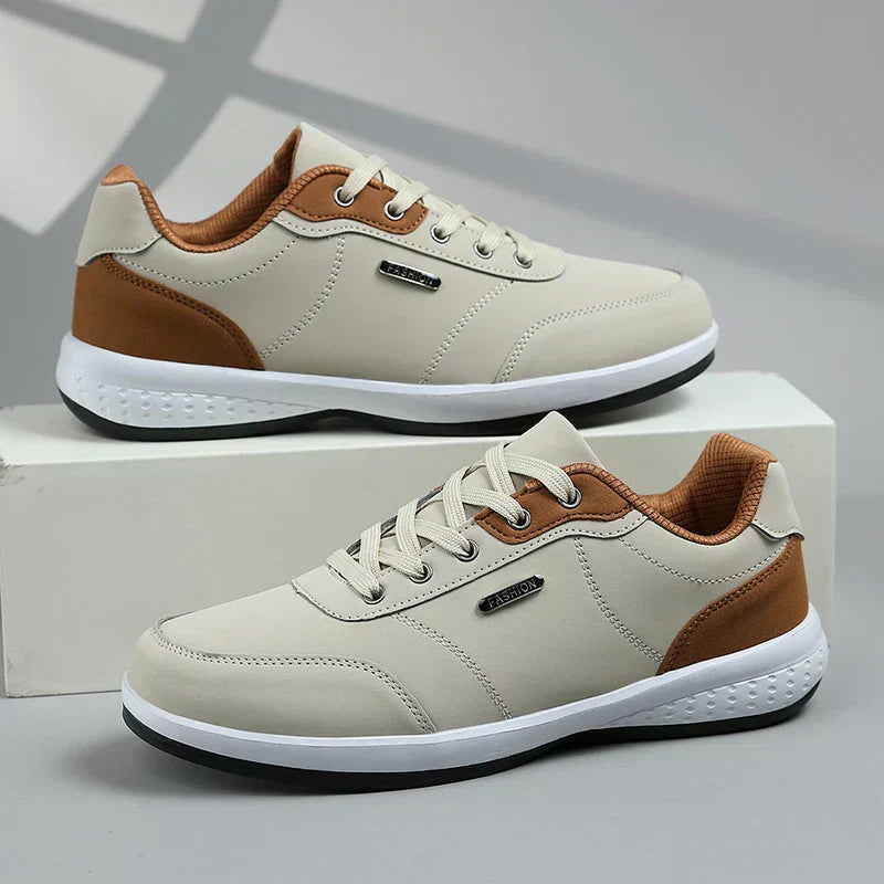 Men's Leather Athletic Support Sneakers