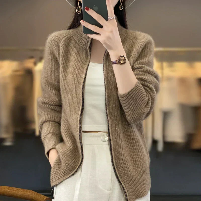 Teresa | Women's Zip-Up Sweater Jacket