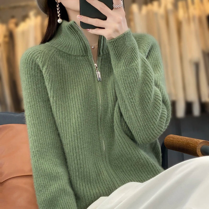 Teresa | Women's Zip-Up Sweater Jacket