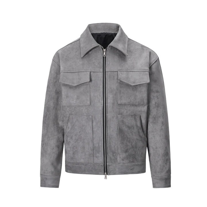 Men's Suede Harrington Bomber Jacket