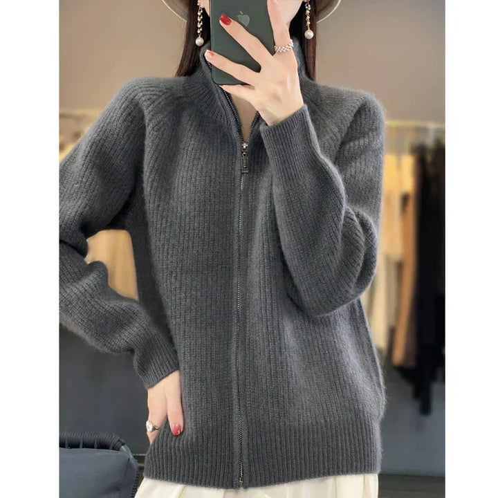 Teresa | Women's Zip-Up Sweater Jacket