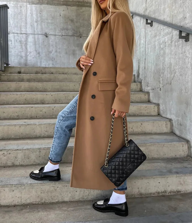 Rhonda | Women's Belted Double Breasted Overcoat