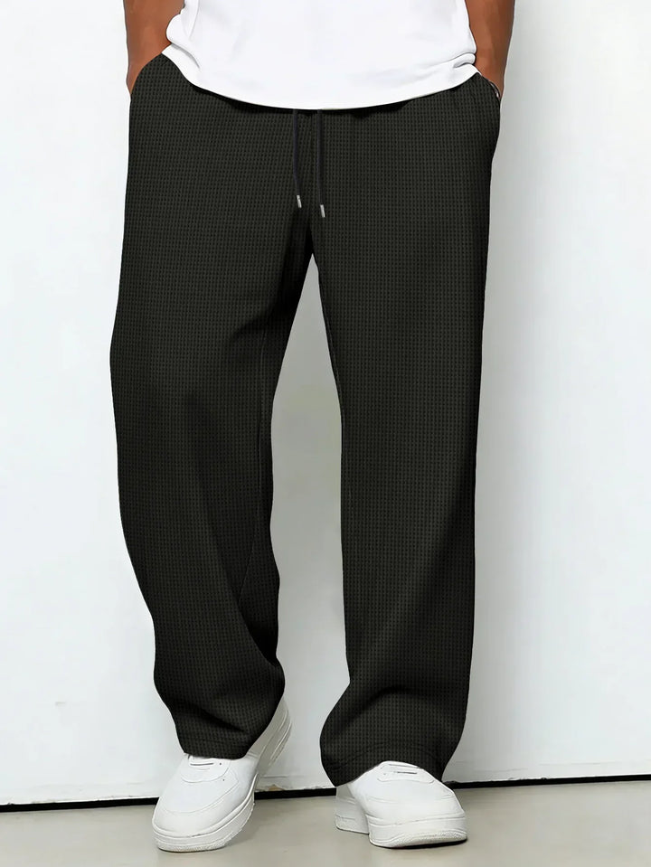 Men's Fleece Sweatpants Wide Leg Lounge Pants
