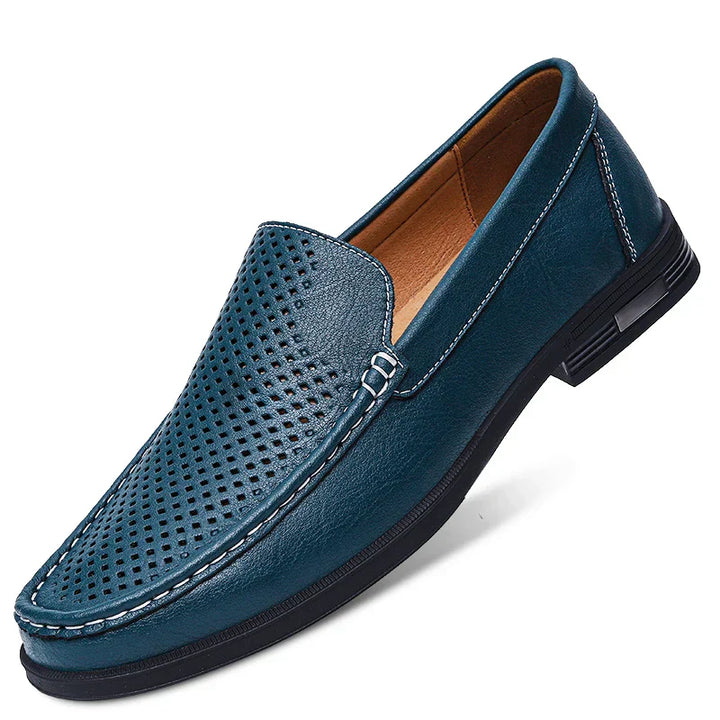 Men's Leather Slip-on Loafers Formal Shoes Office Wedding Moccasins