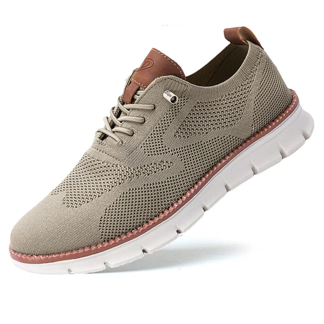 Men's Knit Mesh Lace Up Breathable Lightweight Walking Shoes