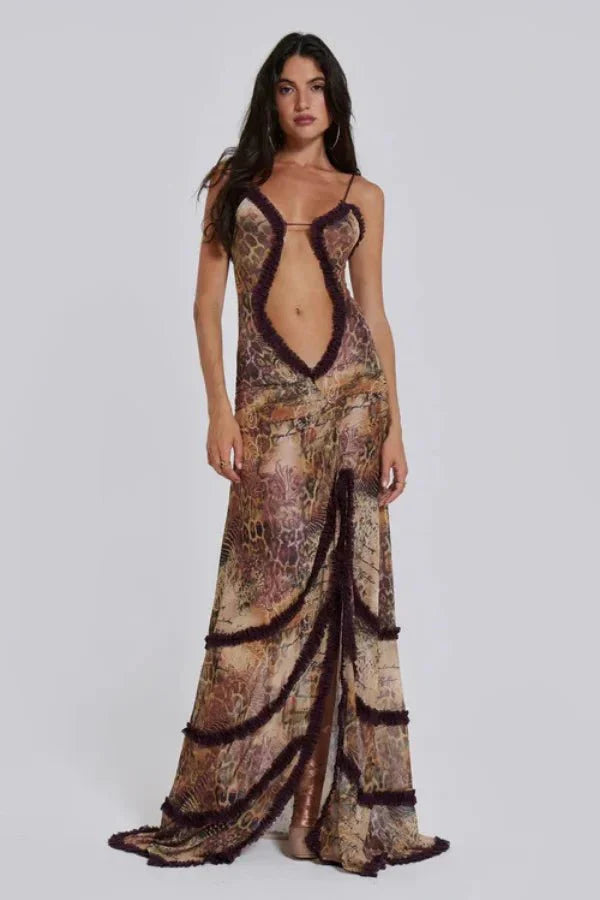 Alondra | Flowing Sunset Maxi Dress