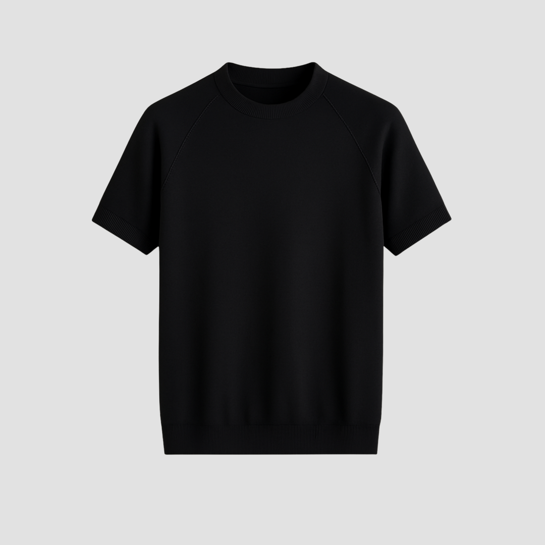Men's Merino Wool Knit Short Sleeve T-Shirt