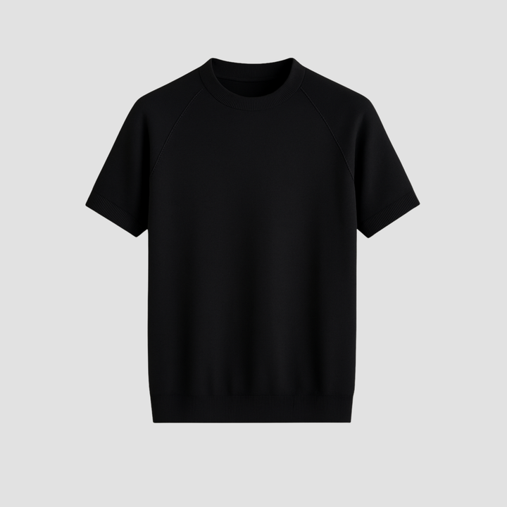 Men's Merino Wool Knit Short Sleeve T-Shirt