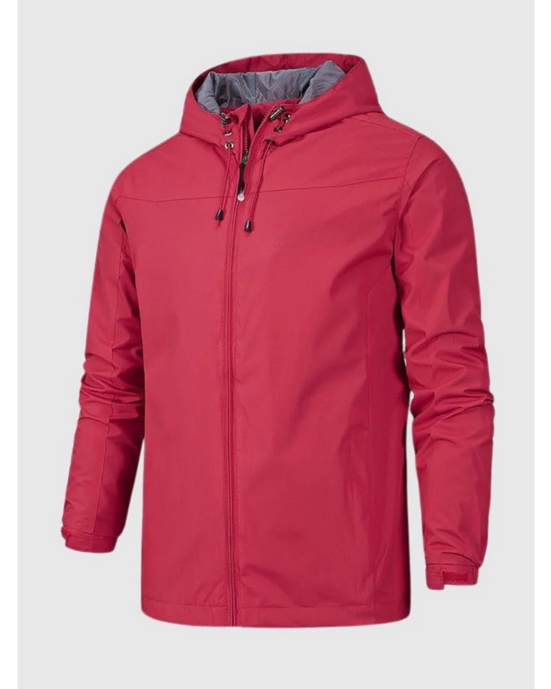 Men's Lightweight Fleece Hooded Windbreaker Jacket