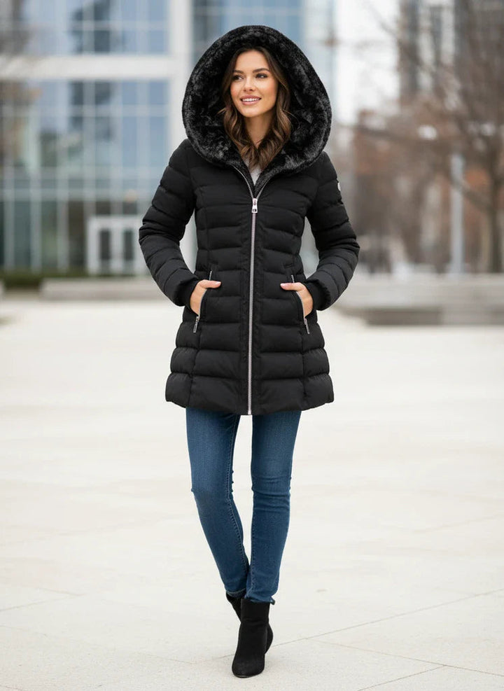 Stella | Women's Hooded Long Puffer Coat