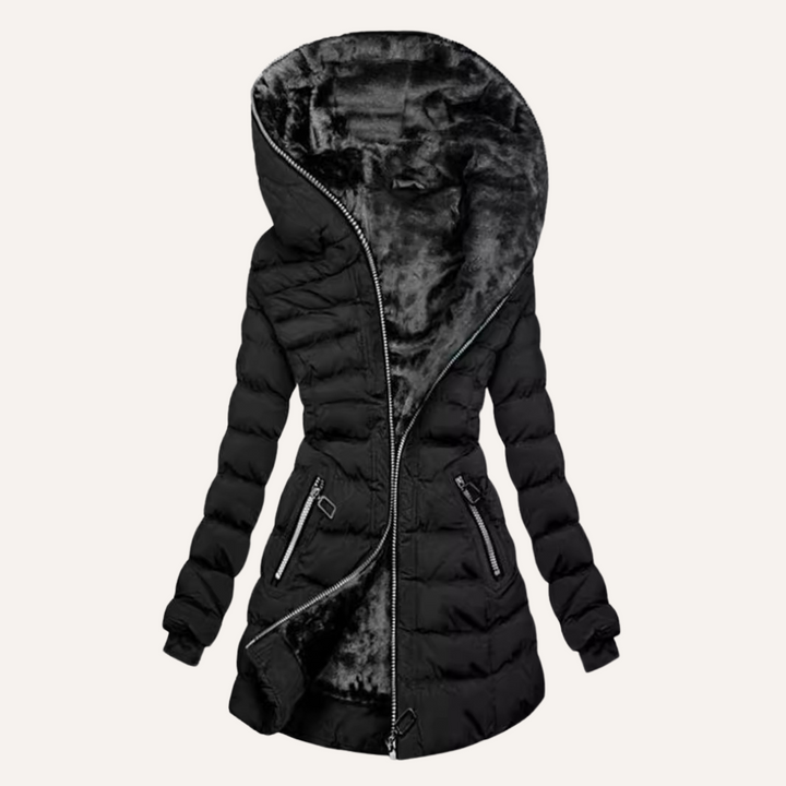 Stella | Women's Hooded Long Puffer Coat