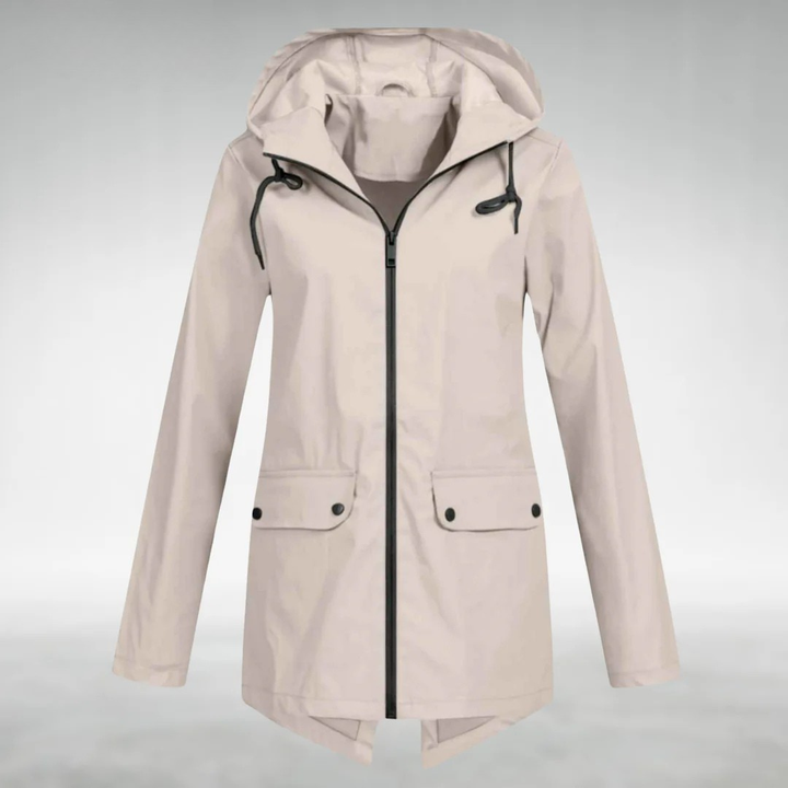 Brooke | Women's Hooded Drawstring Rain Jacket