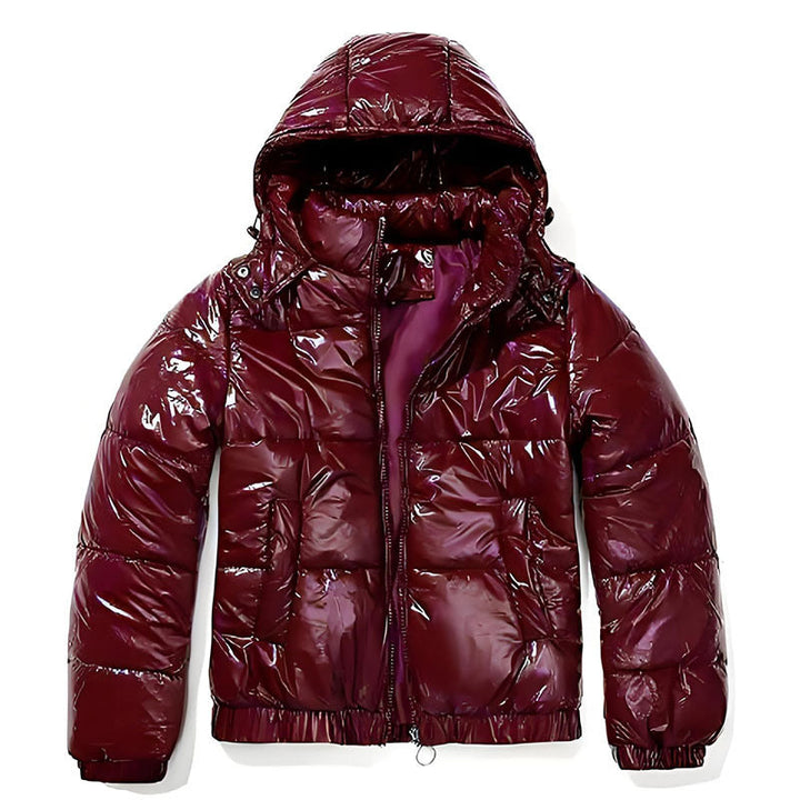 Women's high-gloss down Winter Jacket with Hood