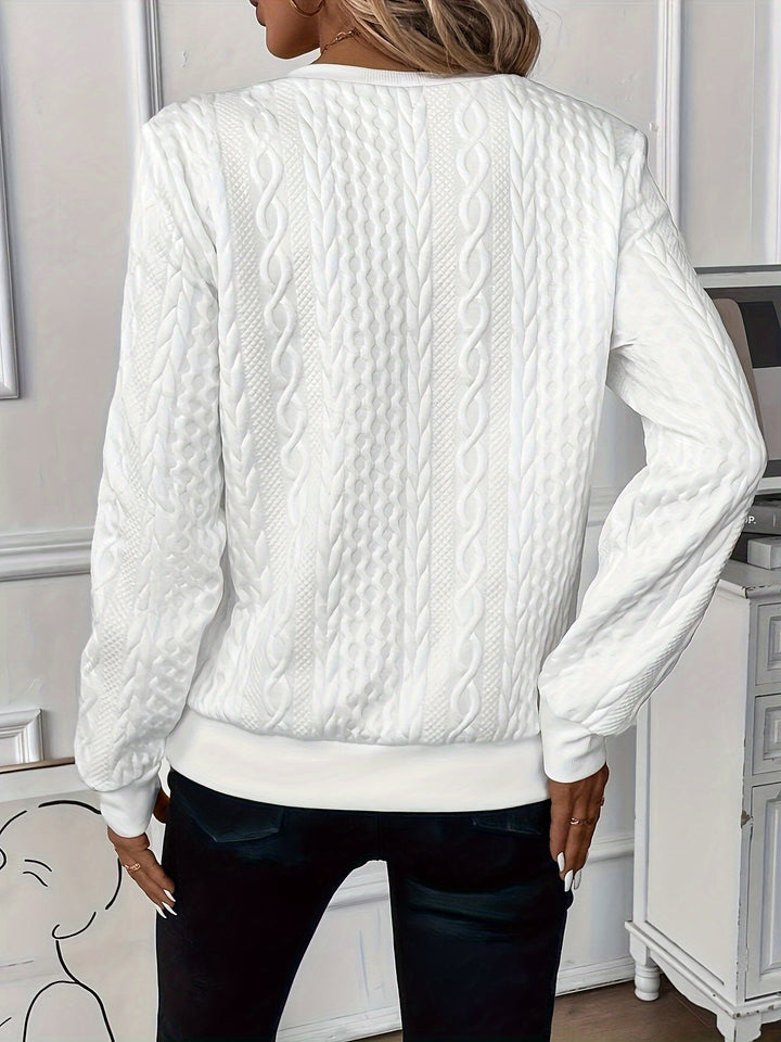 Isla | Women's Half-Zip Cable Knit Jumper