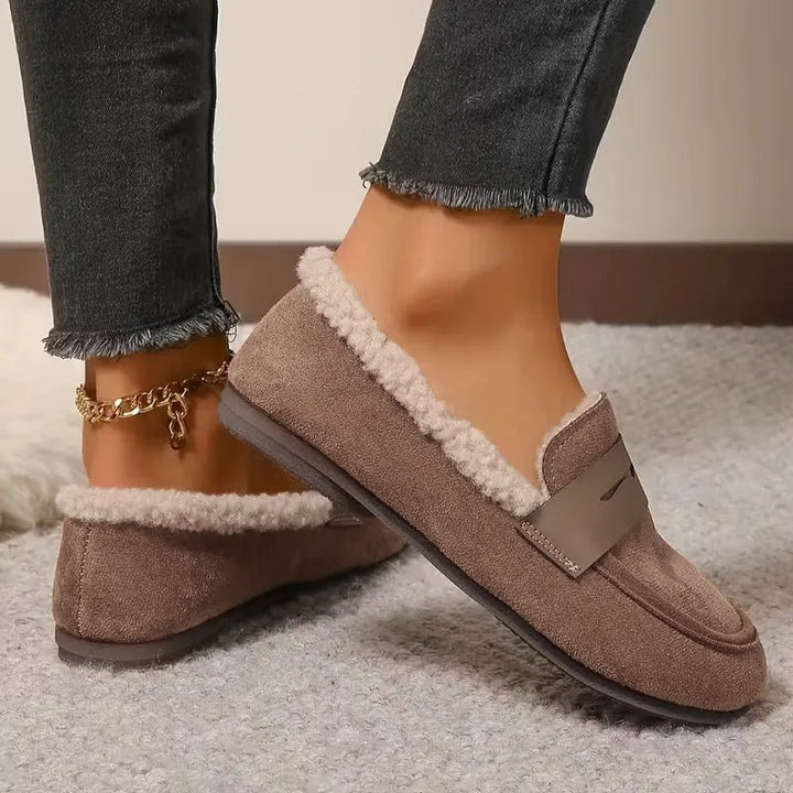Harper | Women's Fluffy Lined Penny Loafers