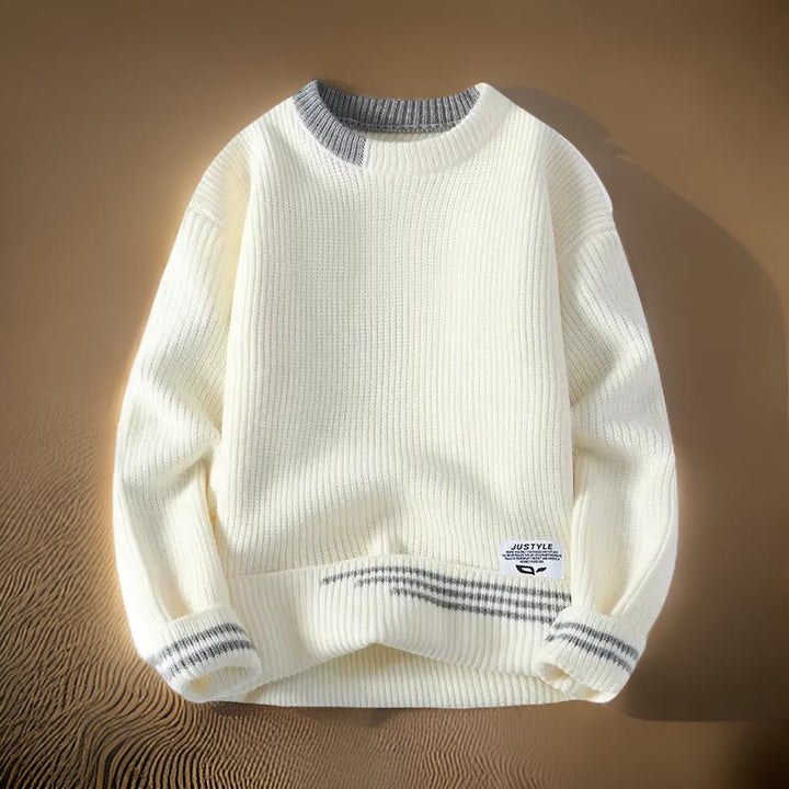 Josephus | Men's Striped Relaxed Fit Sweater