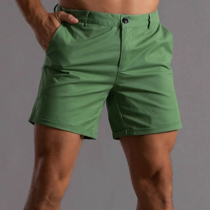 Men's Wool Mix Chino Shorts Casual Tailored Fit