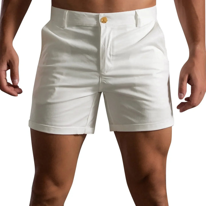 Men's Wool Mix Chino Shorts Casual Tailored Fit