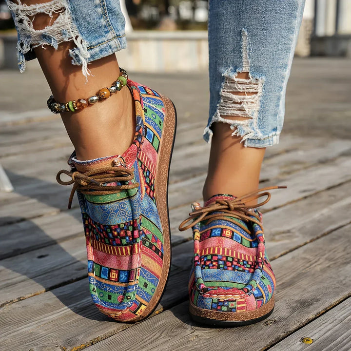 Women Canvas Boat Loafers Casual Slip On Walking Sneakers