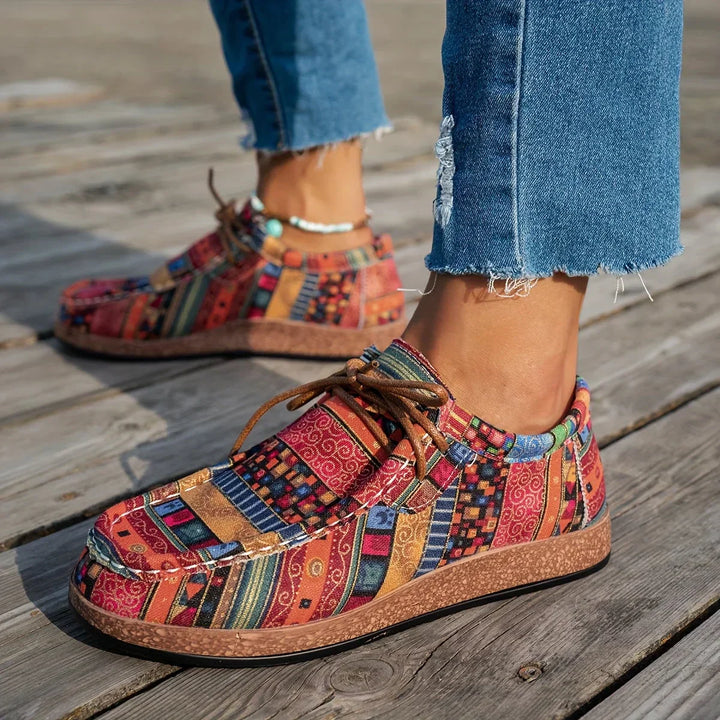 Women Canvas Boat Loafers Casual Slip On Walking Sneakers