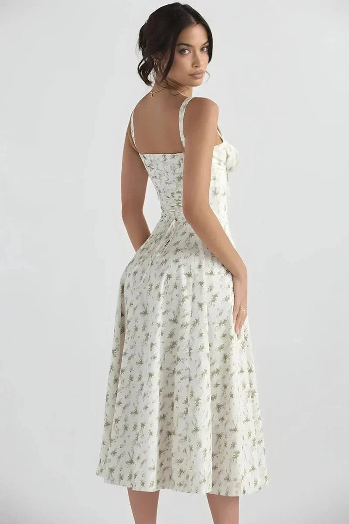 Linsay | Corset Bodycon Midi Dress