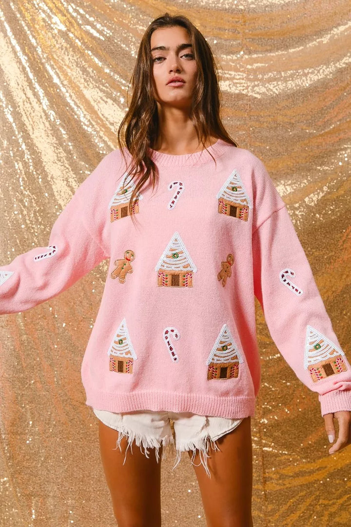 Jocelyn | Women's Winter Christmas Crew Neck Sweater