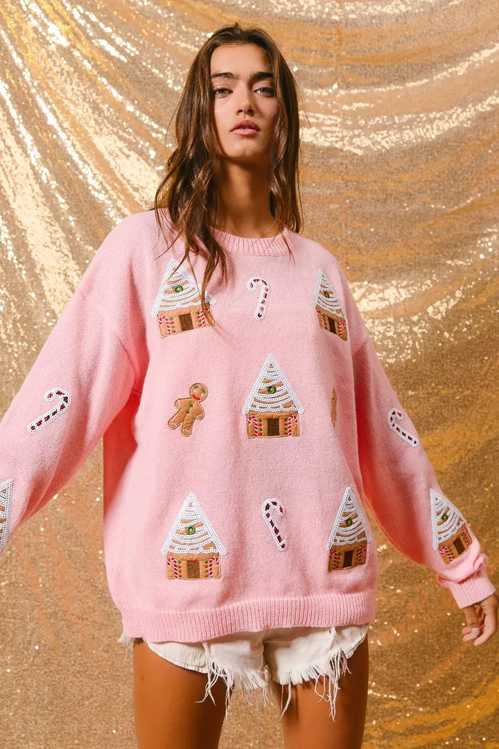 Jocelyn | Women's Winter Christmas Crew Neck Sweater