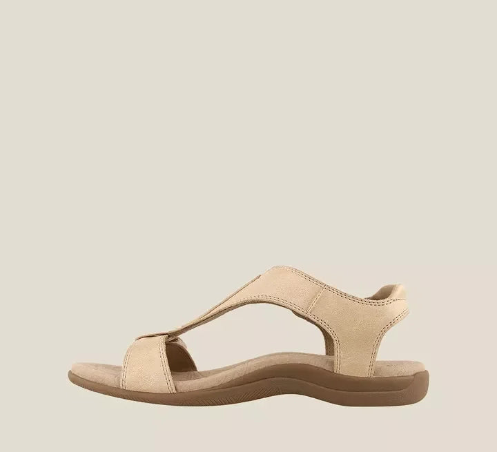 Leather Orthopedic Arch Support Sandals for Women Summer Casual Wear