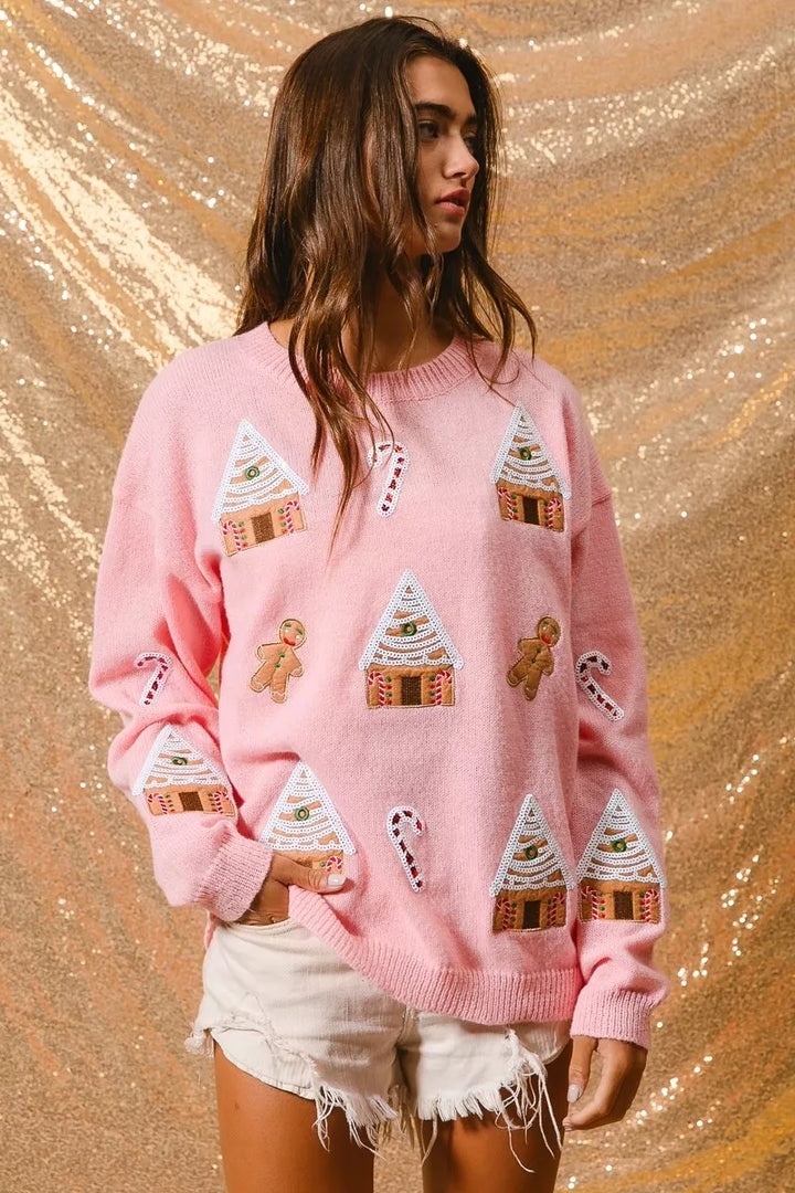 Jocelyn | Women's Winter Christmas Crew Neck Sweater