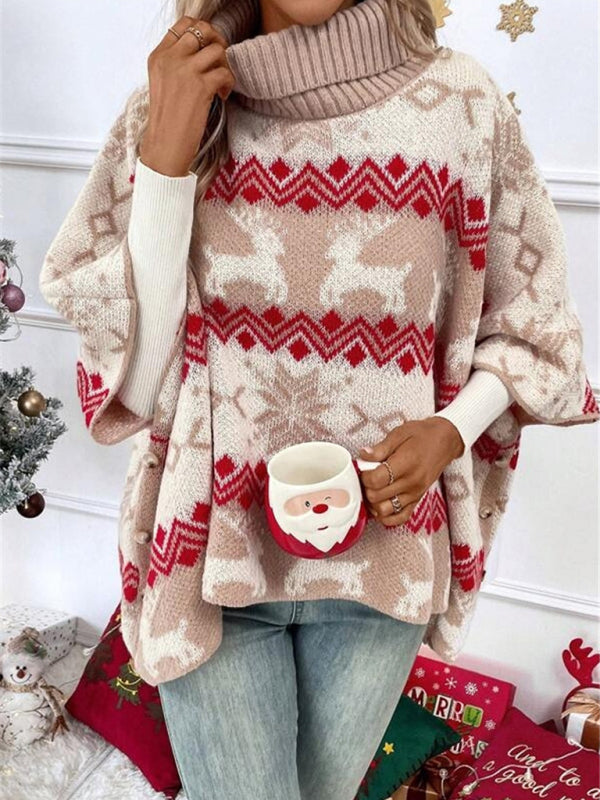 Serena | Women's Oversize Christmas Roll Neck Jumper