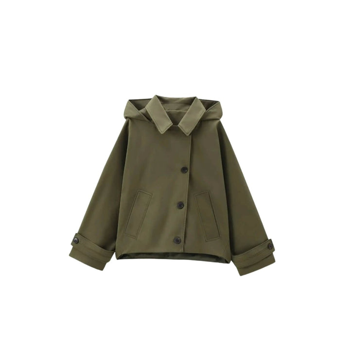 Seeley | Oversized Belted Twill Blazer Jacket