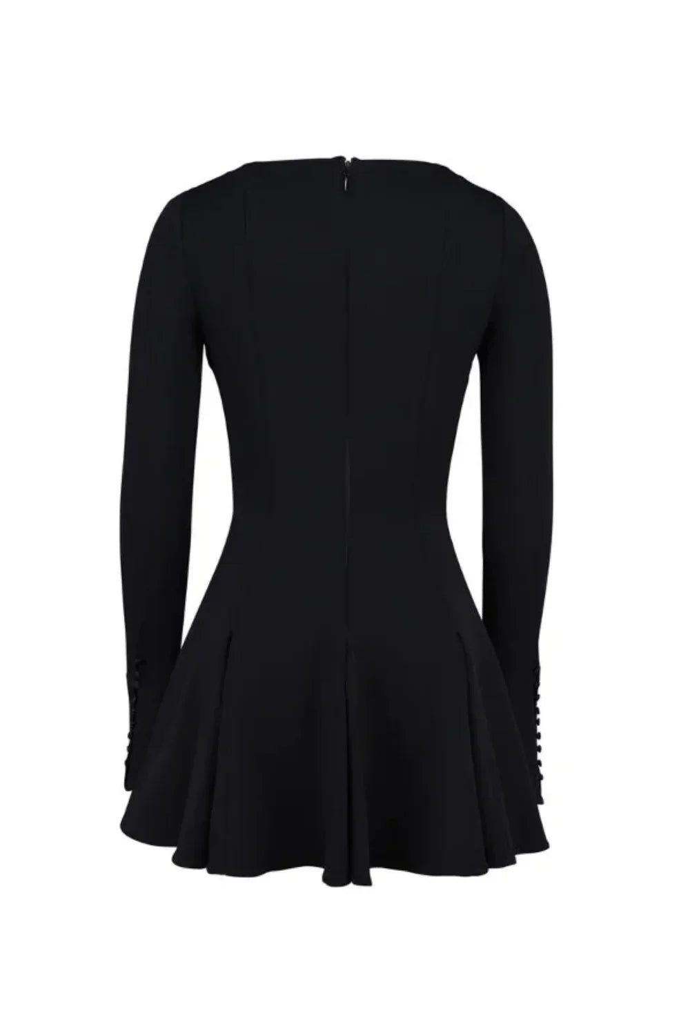 Zara | Structured Hourglass Mini Dress – Black