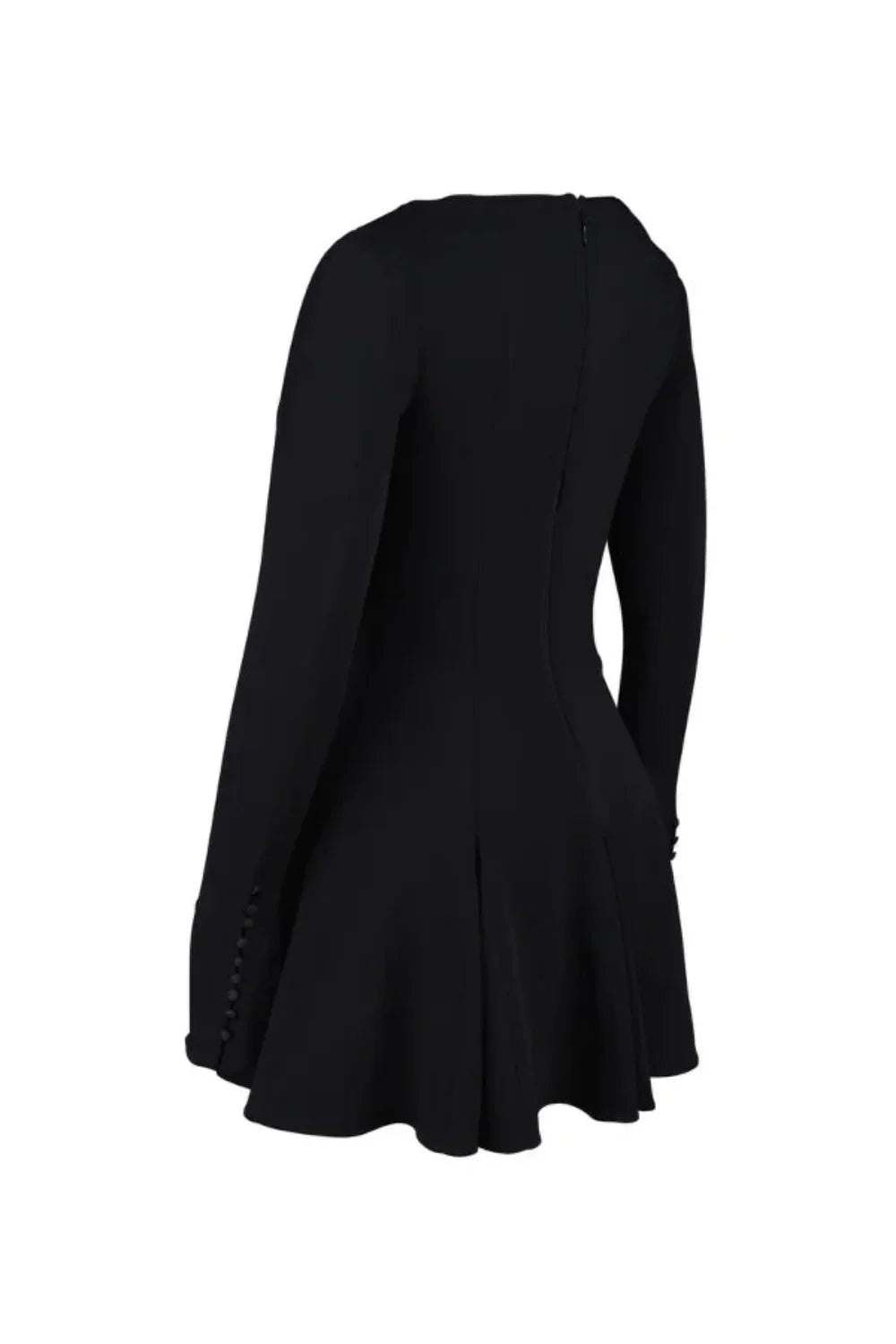Zara | Structured Hourglass Mini Dress – Black