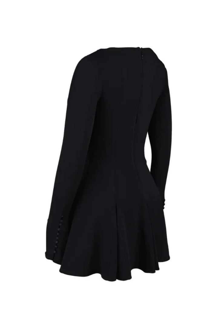 Zara | Structured Hourglass Mini Dress – Black