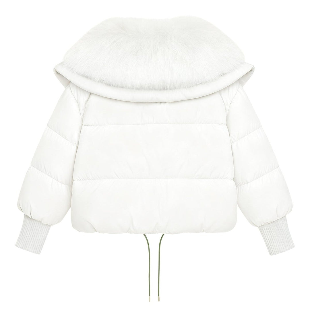 Noosa | Oversized Duck Down Puffer Coat with Fur Collar
