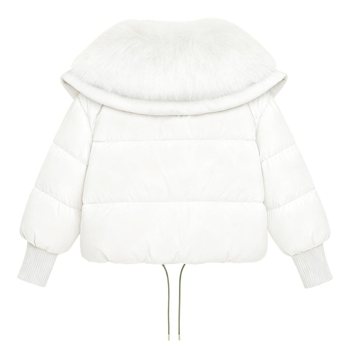 Noosa | Oversized Duck Down Puffer Coat with Fur Collar