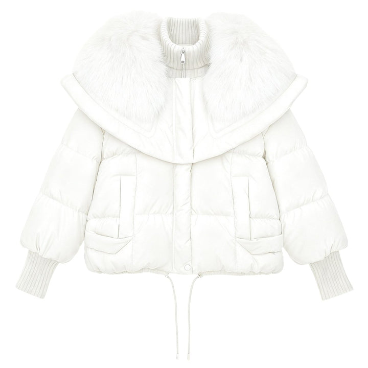 Noosa | Oversized Duck Down Puffer Coat with Fur Collar