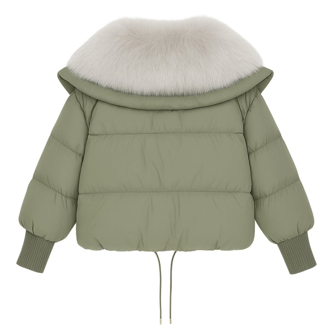 Noosa | Oversized Duck Down Puffer Coat with Fur Collar